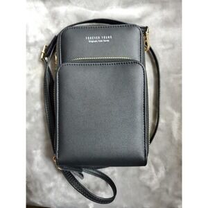 Forever‎ Young Originally From Korea Crossbody Organizer Black Purse